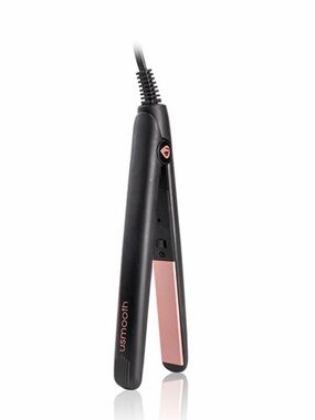 Mini Hair Straightener in Black & Rose Gold - Travel Flat Iron